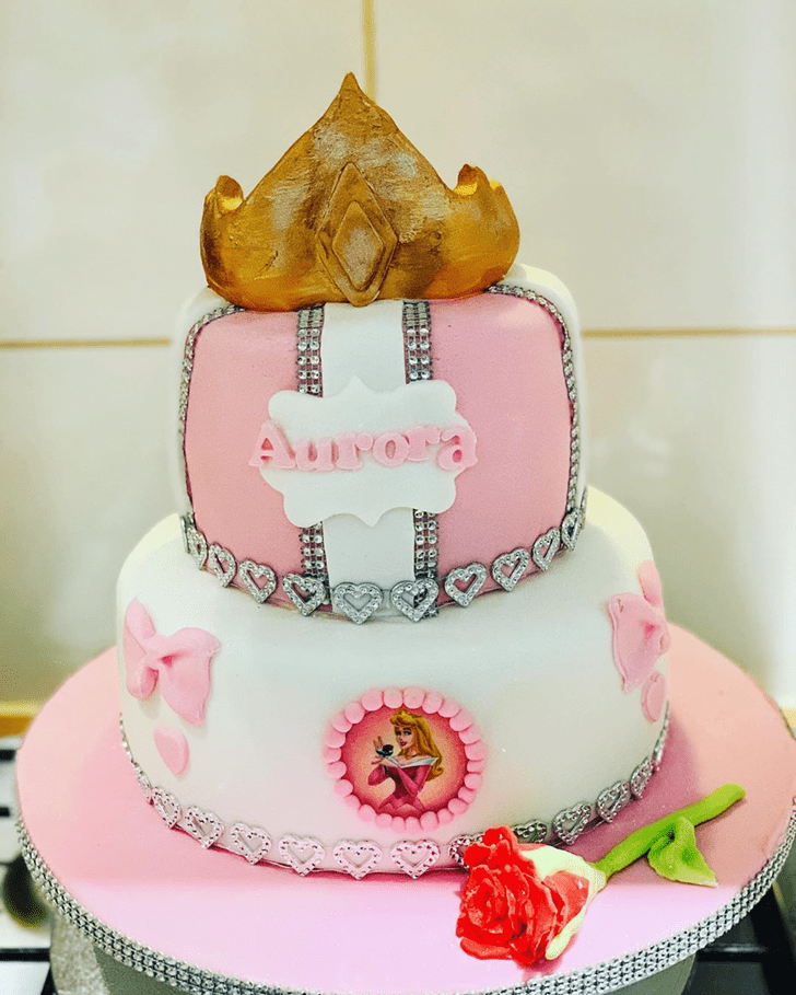 Adorable Sleeping Beauty Cake